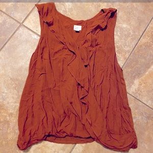 A New Day ruffled Top Sz L